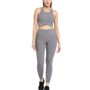 Durable <b>Women</b> Compression Set Four Way Stretch Sportswear Fitness Training Workout Running Athletic Outfit Set - Product Image 1