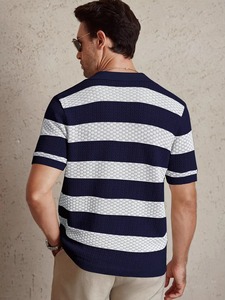 Chemises en tricot multicolores tendance pour hommes, style professionnel et élégant, un polo simple pour hommes, nouvelle collection - Product Image 3