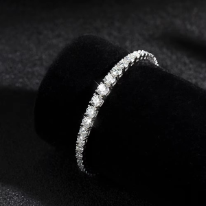 Elegant Women's Gold Tennis <b>Bracelet</b> Set Brilliant Lab Grown Diamonds IGI Certified Stackable Luxury <b>White</b> Gold Customizable - Product Image 2