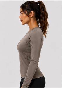 Haut médical à manches longues pour femme, coupe ajustée, respirant, extensible, sous-blouse d'infirmière, uniforme d'hôpital, fabrication OEM ODM - Product Image 6