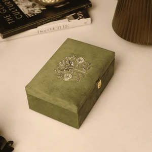 Designer <b>Seed</b> Beads Jewelry <b>Storage</b> Box With Lid Elegant Beaded Embroidery Bracelet <b>Storage</b> Box Whimsy Art Craft - Product Image 2