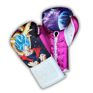 Gants de boxe personnalisés « No Boxing No Life » en cuir de vachette, design par sublimation, pour sparring et combat, durables, respirants, à lacets - Product Image 3