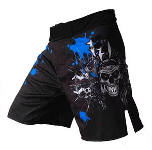 Custom Polyester MMA Fight Shorts <b>for</b> Men Gym Workout Quick Dry Sublimation Lightweight Stretch Fitted Athletic Wear - Product Image 5