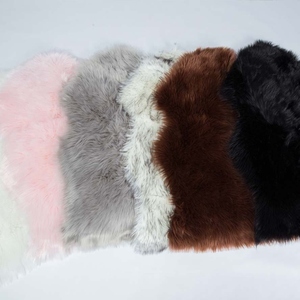 White Sheepskin <b>Rug</b> Novelty Shape Plush <b>Thick</b> Hand Tufted Non Slip Rubber Backing For Bedroom Home Decor - Product Image 3