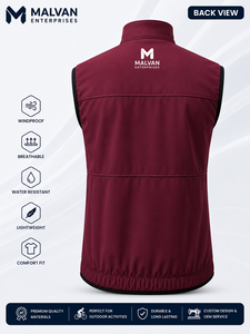 Premium Quality <b>Men's</b> Winter <b>Cycling</b> Vest Windproof Waterproof Fleece Bike Bicycle Clothing Sleeveless <b>Jacket</b> - Product Image 3