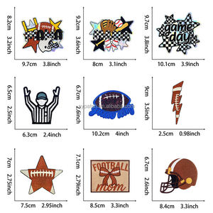 Badge brodé sur mesure de qualité supérieure, fabriqué à la machine, avec motif cœur et fleur, en tissu sergé, thermocollant ou à coudre, pour accessoires vestimentaires - Product Image 5