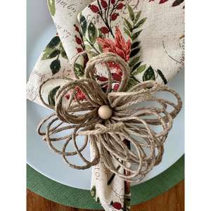 Porte-serviettes en rotin simple pour la mise en place quotidienne de la table à manger et la décoration de la cuisine à domicile avec un style naturel tissé à la main en provenance d'Inde - Product Image 3