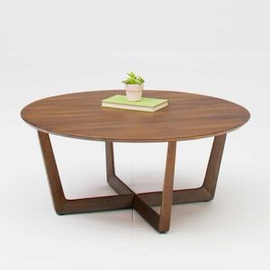 Elegante Mesa de Centro Rectangular de Madera con Patas Resistentes, Diseño Minimalista, Perfecta para Interiores Contemporáneos - Product Image 1