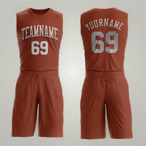 Conjunto de Uniforme de Baloncesto Personalizado, Cómodo, Sin Mangas, Malla 100% Poliéster, Transpirable, con Impresión del Nombre del Equipo, Unisex, para Adultos - Product Image 1