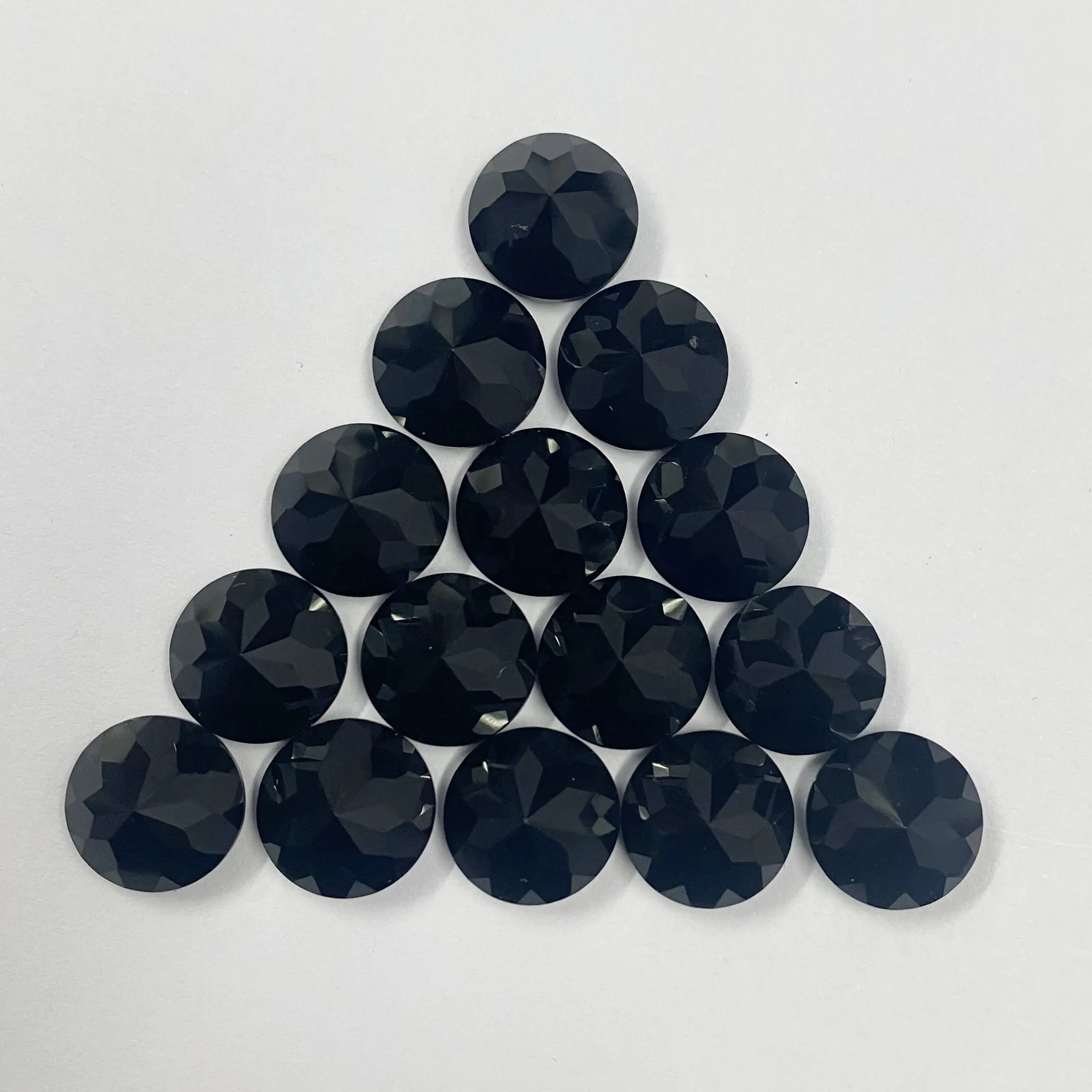 Custom Loose Gemstones Black Spinel Round Cut For Making Natural Jewelry 10mm From Verified Supplier At Factory Cost