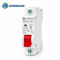 Disjoncteur miniature 1P DZ47-63 6kA Courbe C 230V 400V pour boîtier de distribution