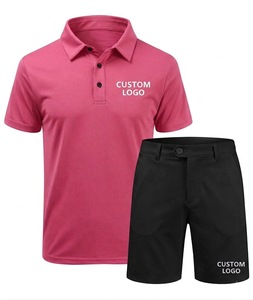 Ensemble polo et short pour homme, tenue de golf athlétique, vêtements de sport décontractés d'été, vêtements de sport, vêtements d'entraînement, ensemble assorti haut et bas - Product Image 1