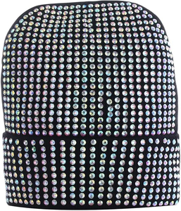 Stretchable Soft <b>Warm</b> Knit Winter Beanie <b>Hat</b> Rhinestone Winter Stretch Knit Cap 2026 Wholesale Rate Best Material Used OEM - Product Image 6