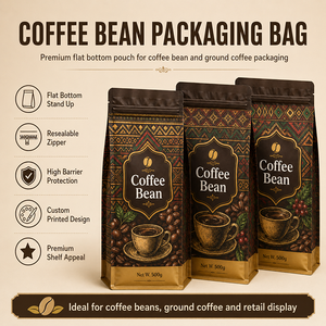 Sacchetti per Caffè Personalizzati con Valvola, Riutilizzabili, Termosaldati, con Cerniera Laterale e Fondo Piatto - Product Image 3