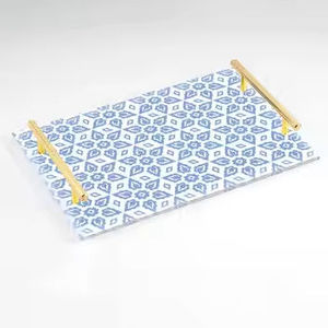 Plateau en acier de dernière génération pour bar, hôtel, service de nourriture et de boissons, avec poignée. - Product Image 6