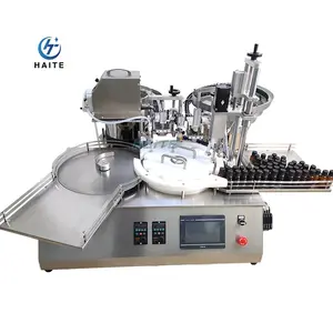 Automatic production Line Bottle Cap Sealer for 2oz 4oz 8oz Mini Brush Bottles Filling capping Equipment for Factory