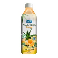 Groothandel 500ml PET fles Private Label Pure Aloë Vera sap drank met mango, ananas en watermeloen pulp, natuurlijk uit Vietnam