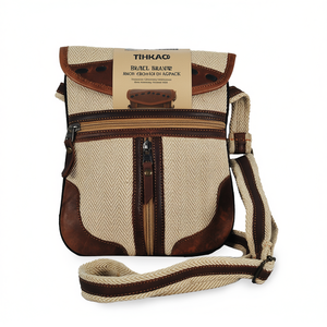 Sac à dos de voyage vintage en coton durable avec fermeture éclair unisexe - Product Image 2