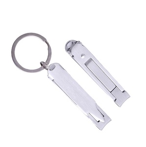 Cortauñas Profesional de Acero Inoxidable de Alta Calidad, Herramienta de Manicura Plegable con Mandíbula Ancha, Cortador de Cutículas y Uñas de los Pies, Llavero para Dedos - Product Image 4