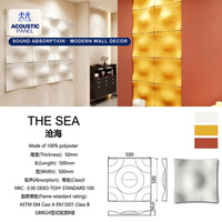 Panneau mural acoustique 3D gaufré noir et blanc de luxe, semi-circulaire, absorbant le son, pour salon moderne, chambre à coucher, hôtel