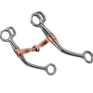 Mors de cheval professionnellement fabriqué en acier inoxydable de 5,5 pouces, mors à étrier avec manche court en fil de cuivre enroulé, mors de dressage - Product Image 5