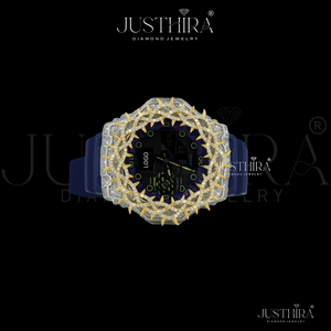 Trendy Flame Halo Premium VVS Diamond Watch For Men Or Women Hiphop Style Wrist Watch For Unisex Luxury Diamond Watch - Product Image 2