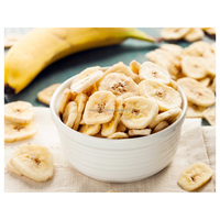 Voedzame Vietnamese Mekong bananenchips voor alle leeftijden, gebakken, zoete smaak, harde textuur, originele fruit- en groentesnack, knapperig.