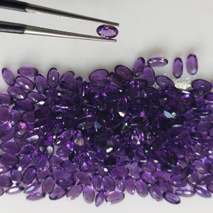 Ametista Africana Natural Púrpura, Corte Ovalado de 5x3MM, Gema Suelta de la Mejor Calidad, Gemas Red Mountain para Joyería - Product Image 1