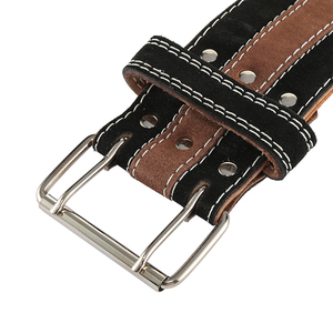 Ceinture de musculation en cuir noire pour haltérophilie, ceinture de maintien lombaire, vente en gros, haute qualité, accessoire de gym personnalisé - Product Image 4