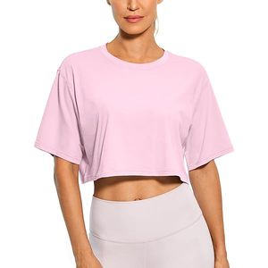 Camiseta Corta Holgada para Mujer, Estilo Urbano, Algodón Grueso de Alta Densidad - Product Image 1