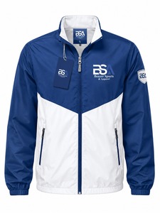Chaqueta Cortavientos Personalizada para Hombre, Talla Grande, de Poliéster Suave, para Todas las Estaciones, Impermeable, Informal, para Senderismo y Moda Urbana - Product Image 1
