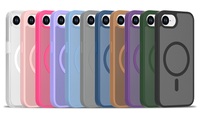Coque de téléphone transparente et colorée en PC, TPU et acrylique, antichute, antichoc, tendance et simple pour 16/16 Pro/16 Pro Max/16 Plus