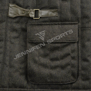 Customized High Quality Men's Best 100% Wool Fabric Jacket New Style Hunting Jacket Multi Pockets&Buttons Closing - Product Image 4