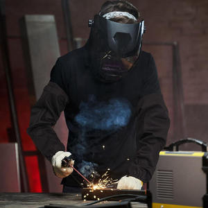 High Quality Cowhide Premium Side Split Leather <b>welding</b> sleeves - Product Image 4