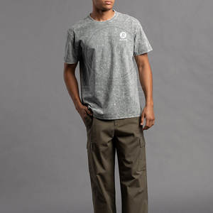 Camiseta con Lavado Ácido de Color Personalizado, Precio al por Mayor, Impresión de Logotipo, Camiseta con Lavado Ácido de Alta Calidad - Product Image 6