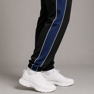Men's Jogger Sweatpants Side Stripe Casual Winter Wear Sweat <b>Pants</b> Men Drawstring Waist Jogger Fleece Trouser Pajama - Product Image 6