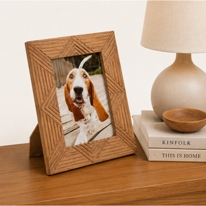 Handcrafted Geometric Carved Wooden Photo <b>Frame</b> Wholesale Solid <b>Wood</b> Chevron <b>Picture</b> <b>Frame</b> for Tabletop Home Decor Custom Logo - Product Image 6
