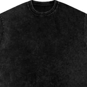 Camiseta Negra Vintage con Lavado Ácido para Hombre, Oversize, Algodón Pesado, Estilo Urbano, Logotipo Personalizado, Camiseta Lavada, Ropa al por Mayor de Fábrica OEM - Product Image 4