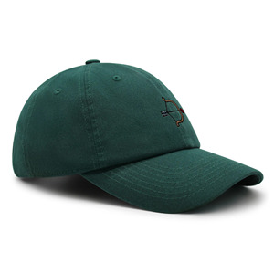 Casquette de baseball verte à 6 panneaux avec logo arc et flèche brodé, unisexe, réglable, en coton, décontractée, pour adulte, personnalisable - Product Image 6