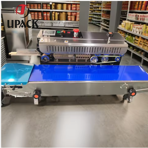 Scelleuse à bande continue UPACK FR-770, largeur de scellage 6-13 mm, machine à sceller les sacs en plastique avec insertion du sac par le côté gauche - Product Image 4