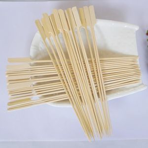 400 Palillos de Bambú Natural de 10 Pulgadas, Palillos Anchos y Planos de Madera de Bambú para Asar Frutas, Cócteles, Brochetas, Herramientas para Barbacoa - Product Image 2