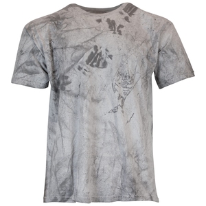เสื้อยืดคอกลมแขนสั้นผู้ชาย ลายมัดย้อม ทรงปกติ สีพื้น ผ้าถัก สีแดงอมน้ำตาล - Product Image 6