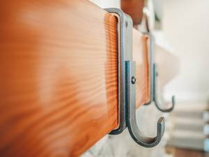 Christmas <b>Stocking</b> <b>Holder</b>, Custom Mantel Hook, Mantle <b>stocking</b> <b>holder</b>, Farmhouse Hanger, Christmas Decor, feltsocks - Product Image 2