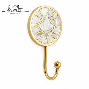 Solid Brass <b>Plant</b> Pattern Silver Finish Classic Style Foldable Heavy Duty Wall Mounted Coat Hat Towel Key Holder Wall <b>Hook</b> - Product Image 3