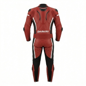 Combinaison de course moto personnalisée en cuir OEM ODM, équipement de piste en gros, vêtements de motard protecteurs en cuir de vachette perforé - Product Image 2