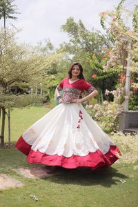 Vestido Étnico Tradicional Indio Pakistaní Lehenga Choli para Mujer, Sin Arrugas, Elástico, Corte Regular, para Bodas y Fiestas - Product Image 2