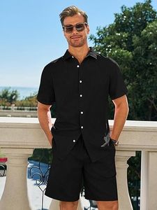 Men Summer <b>Knitted</b> Embroidered 100% Cotton Quick Dry Short Sleeve Custom Logo Joggers Suits <b>Set</b> Shirt and Short <b>Set</b> - Product Image 5
