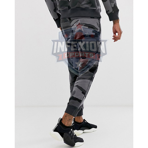 Conjunto Deportivo de Camuflaje para Hombre, Sudadera de Cuello Redondo y Pantalones Deportivos con Bolsillos Laterales, Ropa Casual Transpirable, Estilo Otoñal - Product Image 3