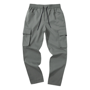Pantalones Cargo Jogger Personalizados para Hombre, 100% Algodón Canvas, Cintura Elástica con Cordón, Múltiples Bolsillos, Pantalones Casuales de Trabajo, Estilo Utilitario, Corte Recto - Product Image 2