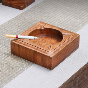 Cendrier de bureau moderne en bois avec forme personnalisée pour la maison, le restaurant et la voiture - Product Image 3
